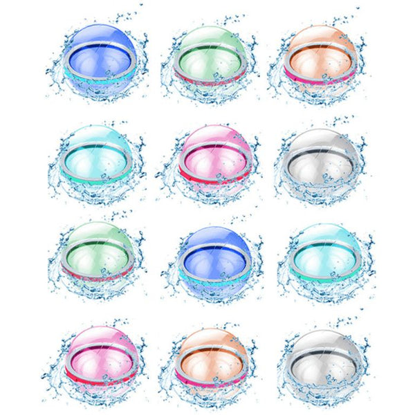 lot 12 bombes à eau réutilisables enfant splashball jeu été plein air