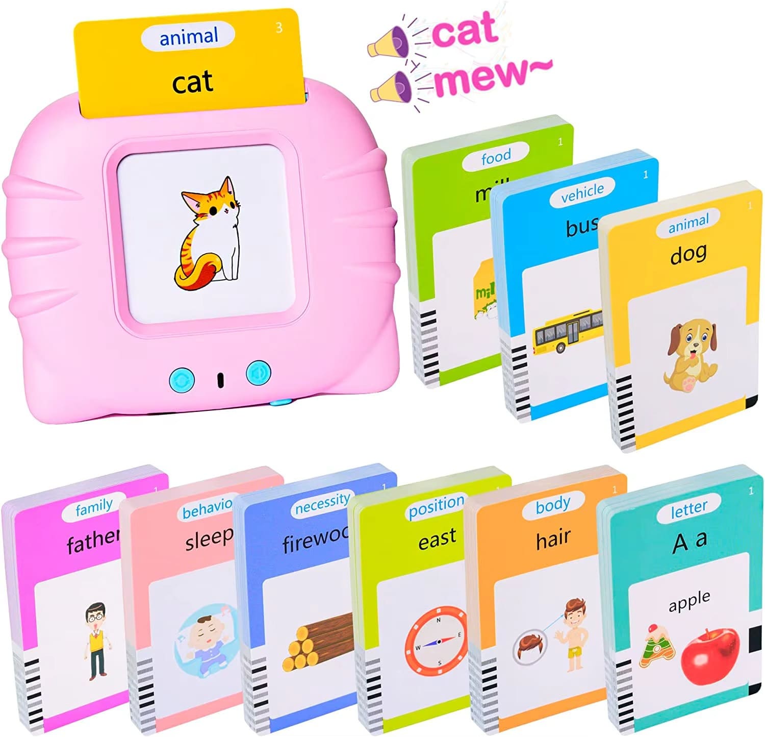 Premiers Mots Bébé Cartes d'Apprentissage | FirstTalk