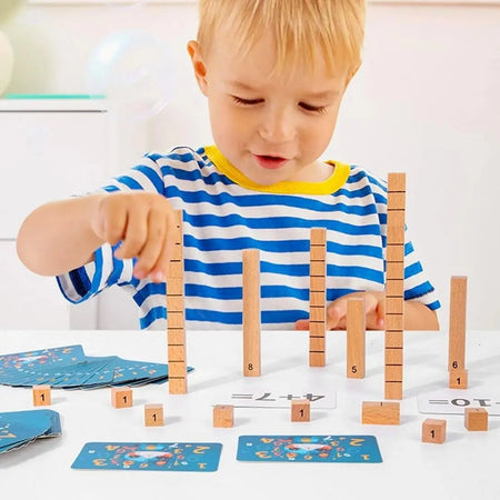 Bâtons NumberBlocks colorés Montessori pour apprendre les nombres