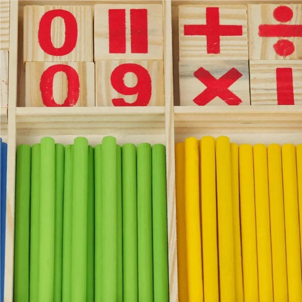 CountSticks batons en bois naturel non toxique pour éveil mathématique