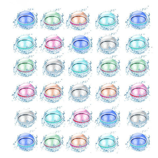 lot 30 bombes à eau réutilisables splashball bataille eau enfant été