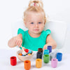 Boules et tasses PairColor en bois pour tri des couleurs Montessori