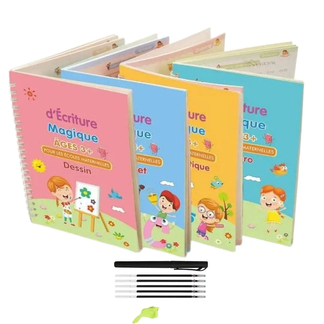 Cahier WriteSpark réutilisable avec encre magique effaçable pour écriture