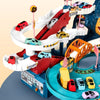 circuit garage dinosaure enfant interactif voitures rampe et parcours éducatif