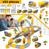 Contenu complet du pack 193 pièces du Circuit Looping avec accessoires inclus - Camions de Chantier pour Enfants