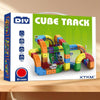 boite jeu circuit train enfant STEM cubes colorés construction éducative