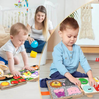 Livre GiraffeTales sensoriel Montessori avec girafe pour bébé
