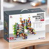 Boîte du circuit à billes magnétique MarbleLab avec visuel du produit et mention jeu éducatif enfant