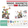 Grand circuit à billes magnétique MarbleLab 206 pièces avec construction évolutive et modules variés