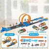 Grand circuit looping enfant avec 40 pièces pour construire plusieurs configurations de piste et multiplier les jeux