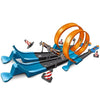 Circuit voiture enfant avec double looping et accessoires pour des courses dynamiques et immersives