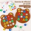 Jeu Montessori ours exercice de réflexion avec reconnaissance des formes et rapidité EducaKid