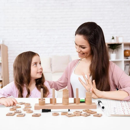 Anneaux numériques NumBite Montessori pour apprendre le calcul
