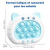 Dimensions du jeu de réflexe lumineux enfant avec taille compacte adaptée aux petites mains