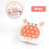 Jeu de réflexe lumineux enfant coloris rose avec lumières LED et boutons interactifs