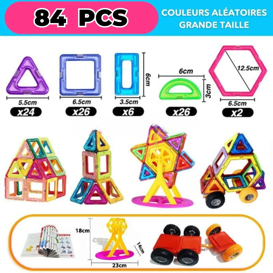 MagnoBlocks vue produit 84 pcs EducaKid