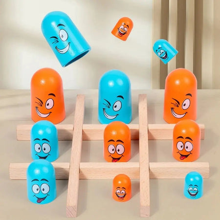 Activité WoodTac développant complicité parent-enfant et observation