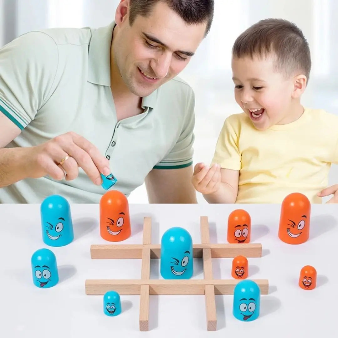 WoodTac jeu de société en bois Montessori pour stratégie enfant