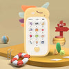 Version jaune du jouet SoundiKid avec boutons interactifs et univers coloré pour éveil bébé