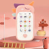 Version rose du jouet SoundiKid avec boutons sensoriels et design ludique pour bébé