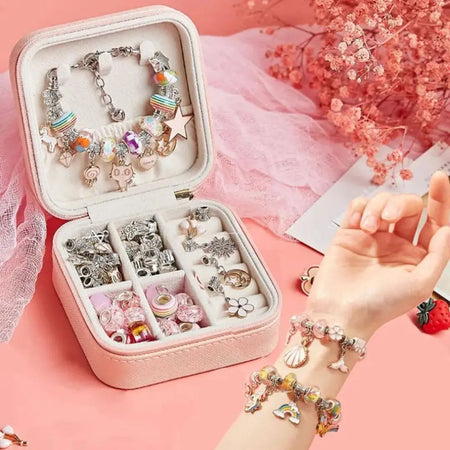 Kit BeadCraft perles et pendentifs pour création de bijoux enfant