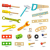 Ensemble complet d’outils en bois HandyCraft avec tournevis, marteau, règle et pièces éducatives