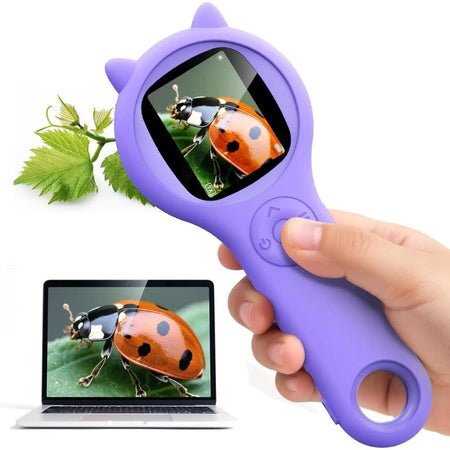 microscope enfant écran lcd portable zoom insecte affichage sur ordinateur portable