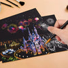 Peintures à gratter ScratchArt encre écologique pour enfant