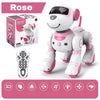 robot chien interactif enfant rose avec télécommande jouet éducatif intelligent