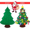 Jeu éducatif de Noël : sapin en tissu à décorer – EducaKid