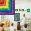 enseignant utilise tableau mathématique silicone en classe pour apprendre calcul enfant