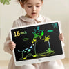 tablette écriture lcd enfant blanche 16 pouces dessin girafe écran lumineux