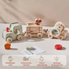 Train Montessori AnimalRail en bois naturel non toxique